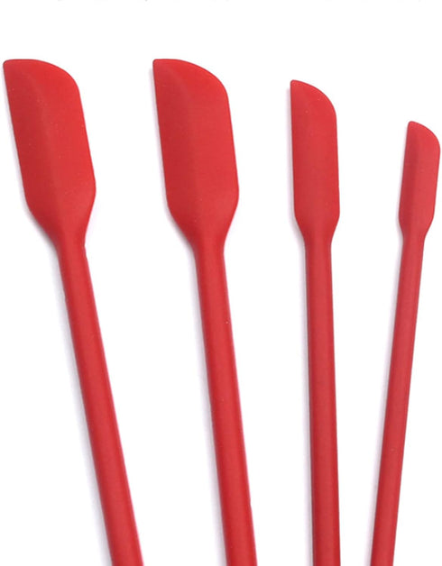 Beauty Spatula 4 PCS Makeup Spatula Mini Silicone for Cosmetics & Kitchen - 3 Sizes...