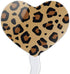 Leopard Print Animal Spots Heart Love Cupcake Picks Toppers Decoration Set of 6...