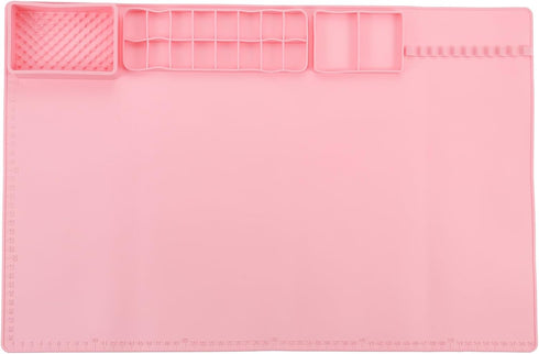 PATIKIL Silicone Painting Craft Mat 16x24 Inches,Painting Station with 16 Color Dividers and 2 Paint Dividers for Art, DIY, Drawing, Clay and Play...