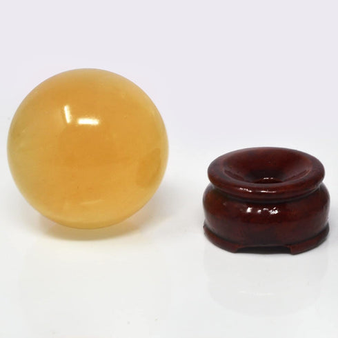 Feng Shui Natural Citrine Crystal Sphere Ball 2" +Stand and One Free Red String Bracelet Y1386...