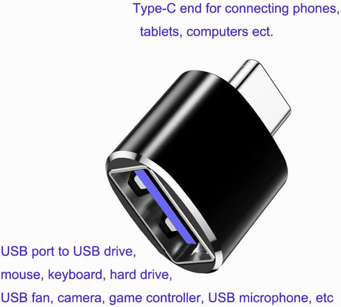 MINCHEN Type C Male to USB3.0 Female Adapter 10 Pack, USB Female to USB C Male Converter, USB Type C Connector Charge & Data Sync for Laptop Car C...