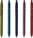 Gel Pens, 5 Pcs 0.5mm Black Ink Pens Fine Point Smooth Writing Pens with Silicone Grip, High-End Series Metal Clip Retractable Pens for Journaling...