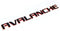 Yoaoo 1x OEM Avalanche Nameplate Redline Letter Emblem 3D Badge Compatible with Avalanche Original Red Line...