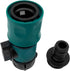 Plastic Garden Hose Quick Connect with Shutoff Valve Set Male and Female, 3/4” Quick Connectors with Valve for Water Hose Coupling, Quick Release ...