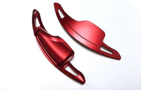 HIGH FLYING 2pcs Interior Accessories Steering Paddle Shift DSG Extensions Red for Chevy Chevrolet Camaro 2016-2022, C7 Corvette 2014-2019...