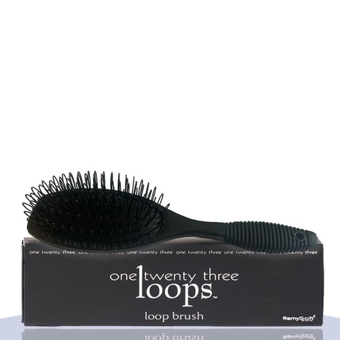 One Twenty Three Loops - RemySoft Professional Grade Loop Brush - Safely Detangles Hair Extensions, Weaves and Wigs - Snag Free Styling for Human ...