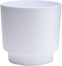 Bloem Hopson Round Planter with Gold Metal Stand: 6" - Casper White - Durable Plastic Pot, Powder Coated Removable Stand, for Indoor and Outdoor U...