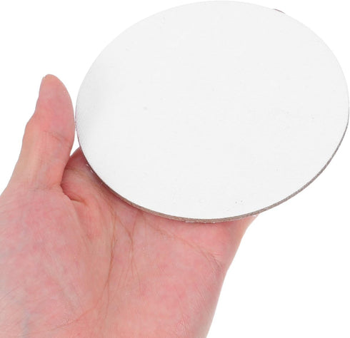 8PCS 10CM Round Canvas Drawing Board Premium Art Painting Board Artist Round Shape Canvas Board Oil Paint Canvas Sketchpad canvases for painting,a...