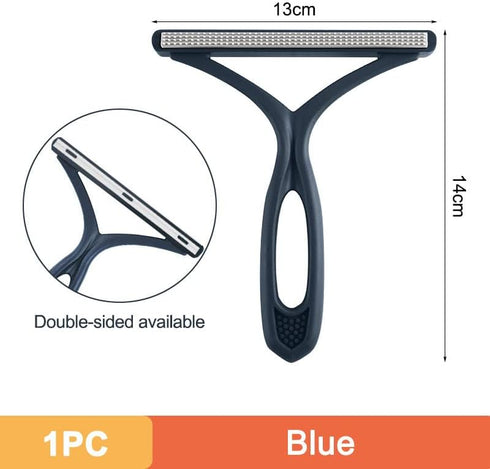 Portable Scraper-Remover of Cat and Dog Hair from Furniture, Carpets - Electrostatic Brush. Cleaning of Fabric from Cats Hair, Dogs Lint and Fluff...