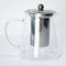 Clear Glass Tea Kettle with Stainless Steel Infuser and Lid, Borosilicate Glass Tea Kettle for Stove Top and Outdoor Use...