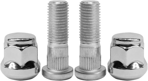M12x1.5 Chrome Wheel Lug Stud Nut Set Compatible with Honda Accord Civic City CR-V Fit HR-V Insight Element Prelude S2000 Acura Legend Integra MDX...