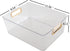 Bringer Clear Plastic Storage Bin, 4-Pack Multi-use Prganizer Bins...