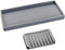 Bloss Silicone Tray Set for Bathroom/Kitchen - 15.7" Bathroom Soap Dispenser Tray and Soap Holder, Silicone Vanity Trays Countertop Organizer for ...