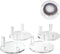Clear Acrylic Rocks Display Stand, 3.3Inch Three-Peg Round Acrylic Display Easels Holders for Gemstone Agate Slices Crystals Painted Rocks Mineral...