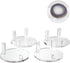 Clear Acrylic Rocks Display Stand, 3.3Inch Three-Peg Round Acrylic Display Easels Holders for Gemstone Agate Slices Crystals Painted Rocks Mineral...