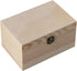 Unfinished Wooden Box,5.9x3.9x3.1In Storage Box with Hinged Lid,Crafts DIY Box for Jewelry Home Deocration...