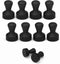 SMART&COOL Black 10 Pack Strong Silicone Push Pin Magnets, Anti Scratch Fridge Magnets, Small Push Pin Magnets, Magnets for Refrigerator, Whiteboa...