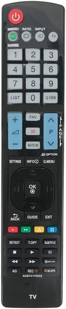 AKB74115502 Replace Remote Control fit for LG LCD TV 32LM5800 42LG20 55LM4600 32LS5700 47LM4600 MFL67468116 47LM4700 55LM4700 42LM5800 47LM5800 55...