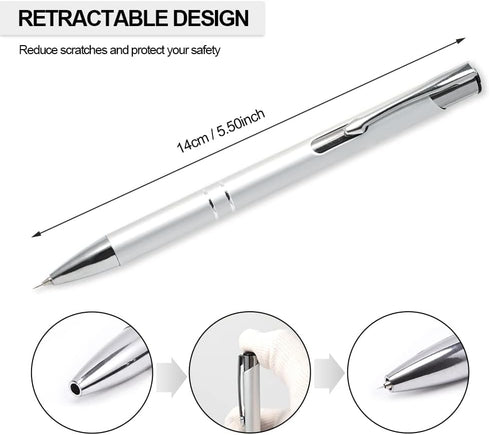 2 Pack Pin Pen Weeding Tool for Vinyl, Bubble Air Release Pen Vinyl Wrap Tool, Retractable Pen Pin Point Craft Weeding Pen...