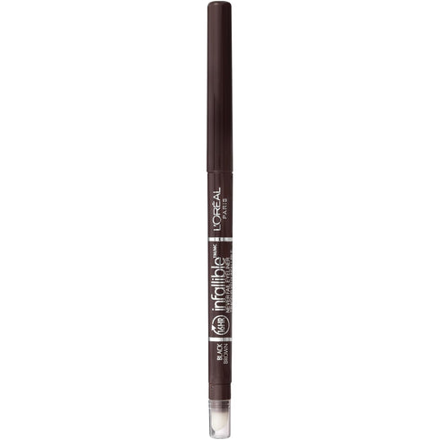 L'Oreal Paris Makeup Infallible Never Fail Original Mechanical Pencil Eyeliner with Built in Sharpener, Black Brown, 1 Count...
