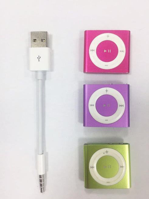 Amicable USB Date Cable Replacement for iPod Shuffle Charger Cable,(2-Pack) 3.5mm Jack/Plug to USB Power Charger Sync Data Transfer Cable for iPod...