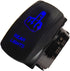 ESUPPORT Car 12V 20A Light Button Rocker Toggle Switch Blue LED Rear Light ON OFF 5Pin...