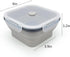 CARTINTS Collapsible Camping Bowl, Silicone Food Container with Lid, Space-Saving Camping Utensils for Kitchen and Outdoor, Microwave Safe 900ml...