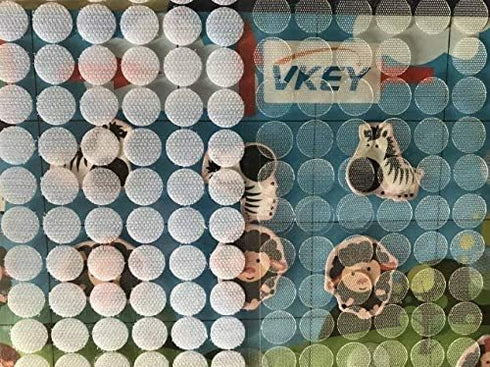Vkey 2000pcs (1000pairs) 10mm Diameter Transparent Sticky Back Thin Clear Dots with Adhesive Hook & Loop Coins Tapes...