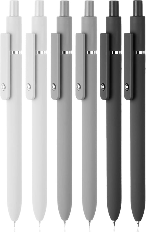 MIUTME 6Pcs Gel Pens, Retractable Gel Pens Quick Dry Ink Pens Fine Point Premium Smooth Writing Pens, Aesthetic Pens for School & Office Supplies...