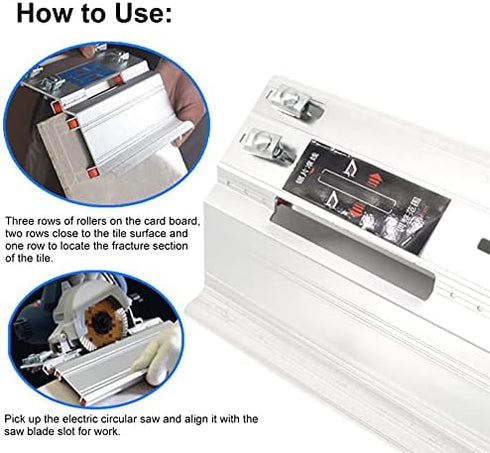 YWBL-WH Tile Chamfering Tool 45 Degree Metal Corner Cutting Machine Device ?250 x 170mm / 9.8 x 6.7in ?Silver, Trimmer...