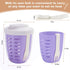 Fruit Salad Storage Cup With Lids and Fork, 20 Oz Plastic Airtight Fruit Storage Containers for fridge with BPA-Free, Leak-Proof, Reusable for Off...