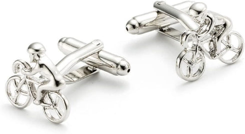 Bicycle Cufflinks for Men, Bicycle Bike Cufflinks, Cycling Cyclists Cuff Links, Racing Cyclist Shirt Tuxedo Cufflinks, Best Man Cufflinks, Silver ...