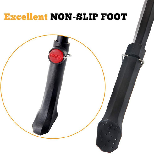 Bike Kickstand Adjustable Rear Mount aluminum alloy Bicycle Kickstand for 24” 26” 700C 27.5” 28” inch Mountain Bike Adult Bike...