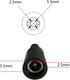 4FT DC 5.5MM x 2.5MM Female Plug to Bare Wire Open End Power Wire Supply Repair Cable,Barrel Connector for CCTV Camera,DVR,LED Strip Light Etc-2 P...