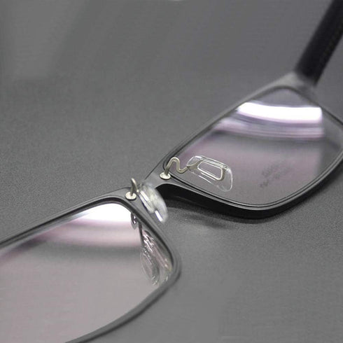 12.4mm Eyeglass Nose Pads D Shape 5 Pairs Pushin Push in Nose Pieces Anti-Slip Soft Silicone Glass Nose Pieces for Glasses Eyeglasses Sunglasses...