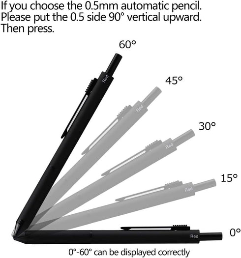 DUNBONG 4 in 1 Multicolor pen, Metal Cased Multifunction Pen, 0.5mm Mechanical Pencil, Red Ball Pen, Blue Ball Pen and Black Ball Pen, 1-Count (Bl...