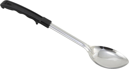 Winco Prime Stainless Steel Basting Spoon with Stop Hook Handle, NSF, Solid, 13"...