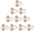 10 Pieces Mini Wood Hoops Punched Small Hoop Ring for Cross Stitch Frame Embroidery Hoop Arts DIY Pendant Crafts Tool (Round Shape - 3cm*2.5cm)...