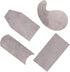 DEF Manganese Steel Cabinet Scrapers Tool, High-strength and Wear-resistant, including Rectangular Concave/Convex Gooseneck for Woodworking Scrape...