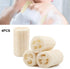 4 Count 4" Loofah Exfoliating Body Scrubber, Natural Real Egyptian Shower Loofah Sponge Body Scrubber for Women and Men, for Body and Face That Wi...