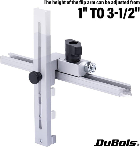 DuBois 51035 Adjustable Flip Stop 1" to 3-1/2" For Multi T-Track Fence, Aluminum Woodworking Tools...