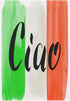 Word Ciao and Flag Of Italy Garden Flag 12 x 18 inch Vertical Double-Sided Printed Outdoor Yard Decor Banner...