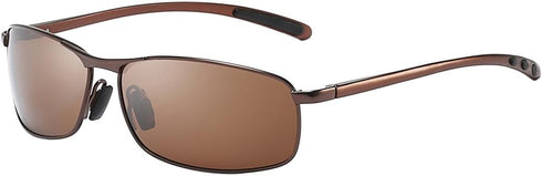 ZHILE Rectangular Polarized Sunglasses Al-Mg Alloy Temple Spring Hinge UV400...