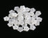 200pcs 12.5mm (1/2 inch) Flower Shape Buttonss Translucent White Resin Button for Sewing Blouse Shirt DIY Scrapbooking Pack of 200pcs...