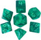 Starfarer Sci-Fi RPG Dice - 'Quasar' - Dark Green with White Swirls...