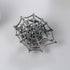 Gothic Spider Black Crystal Brooch Pin - Elegant Halloween Costume Jewelry...