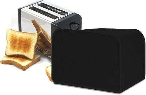 1Pcs Toaster Dust Cover, Household Appliance Cover, Dylon Toaster Dust, Large-Sized Toaster Machine Cover (Black)...