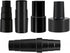 Universal Vacuum Hose Adapter Kit Reducer Attachment Set,Shop Vac Vacuum Hose Adapter 1 1/2 to 1 1/4 inch, 1 3/8 inch to 1 1/4 inch...