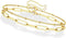 Dainty Gold Bracelets for Women, 14K Gold Filled Adjustable Layered Bracelet Cute Evil Eye Oval Chain Pearl Bar Turtle Gold Bracelets for Women Je...