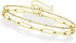 Dainty Gold Bracelets for Women, 14K Gold Filled Adjustable Layered Bracelet Cute Evil Eye Oval Chain Pearl Bar Turtle Gold Bracelets for Women Je...